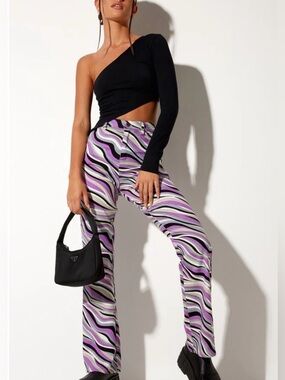 NWOT Morel Zoven Trouser In 60'S Abstract size XS